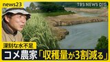「全滅も覚悟した」鳴子ダムの貯水率0％にコメ農家から悲鳴　都市部でも猛暑　エアコンなしの職場の対策は【news23】|TBS NEWS DIG