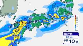 梅雨前線活発化で全国的に大雨　九州北部・九州南部で線状降水帯発生のおそれ【雨シミュレーション7月1日～2日】大雨情報|TBS NEWS DIG