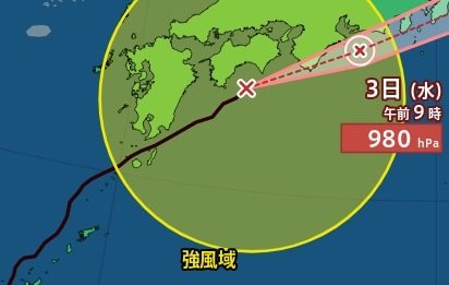 【台風情報】「台風6号(チャンミー)」進路予想　3日に西日本・東日本にかなり接近　関東甲信・近畿・東海・四国で線状降水帯発生の可能性　1時間ごとの雨風シミュレーション【気象庁2日23時45分発表】|TBS NEWS DIG