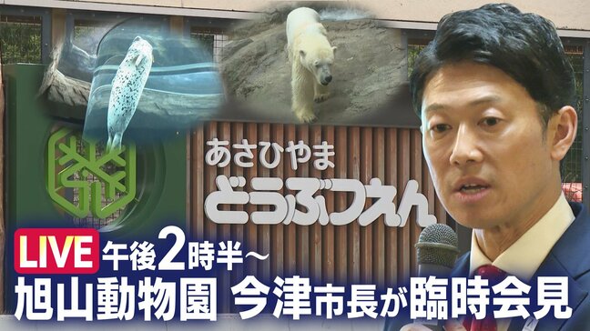 旭山動物園について市長が臨時会見【ライブ配信】一連の経緯について説明か|TBS NEWS DIG