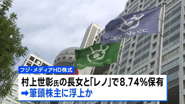 フジ・メディアHDの筆頭株主に村上世彰氏の長女か　株式8%あまりを取得|TBS NEWS DIG