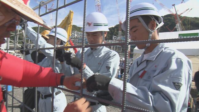 高校生が建設現場で仕事体験　65人が重機操縦や鉄筋組み立てに挑戦　大分|TBS NEWS DIG