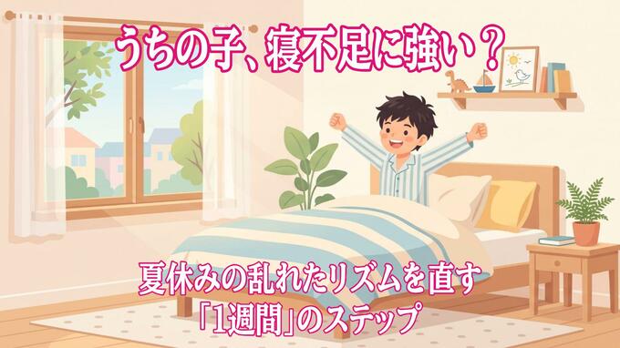 夏休みの夜更かし・朝寝坊は大丈夫？小児科医が教える子どもの生活リズムの戻し方|TBS NEWS DIG