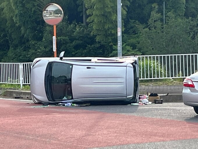 国道で車同士衝突、1台横転…運転していた50代女性けが　命に別状なし　福島・郡山市　|　福島のニュース│TUF