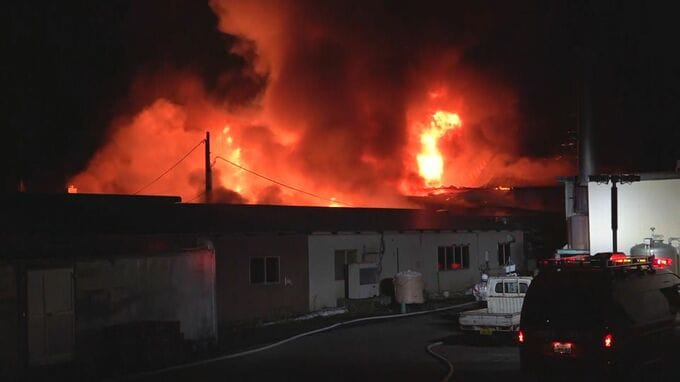 “乾燥機”に接続の「延長コード」が火元か 石川・七尾市の食品工場火災　|　石川県のニュース｜MRO北陸放送