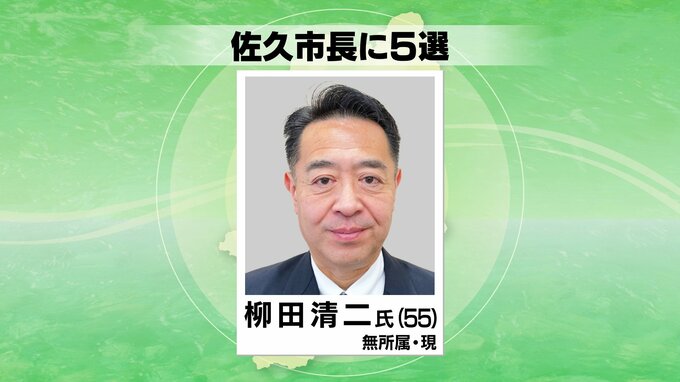 佐久市の市長選挙　現職の柳田清二氏が５選|TBS NEWS DIG