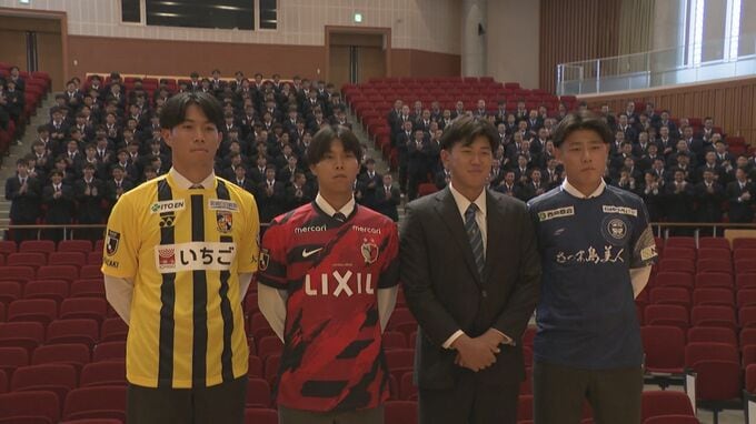 「2桁本塁打を目指す」　阪神に入団予定の立石選手ら４人が出身高校で意気込み語る|TBS NEWS DIG