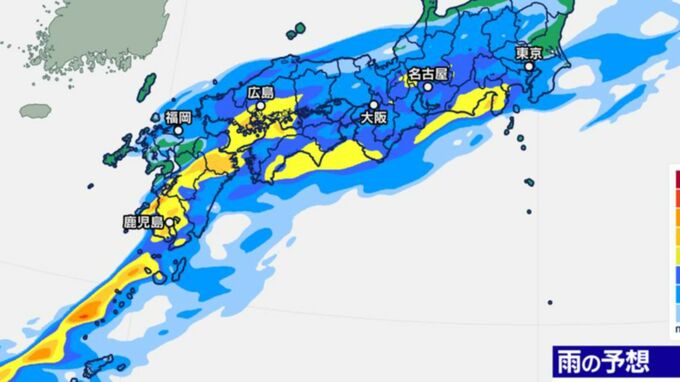 【大雨情報】九州と四国　線状降水帯発生おそれ…近畿、東海、関東も災害級の大雨か　雨シミュレーション17日夜～18日（1時間ごと）　|　鹿児島のニュース｜MBC NEWS｜南日本放送
