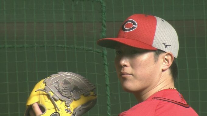 中村奨成は福地コーチから連日の打撃指導　森下ブルペン球数増やす　カープ春季日南キャンプ2日目　|TBS NEWS DIG