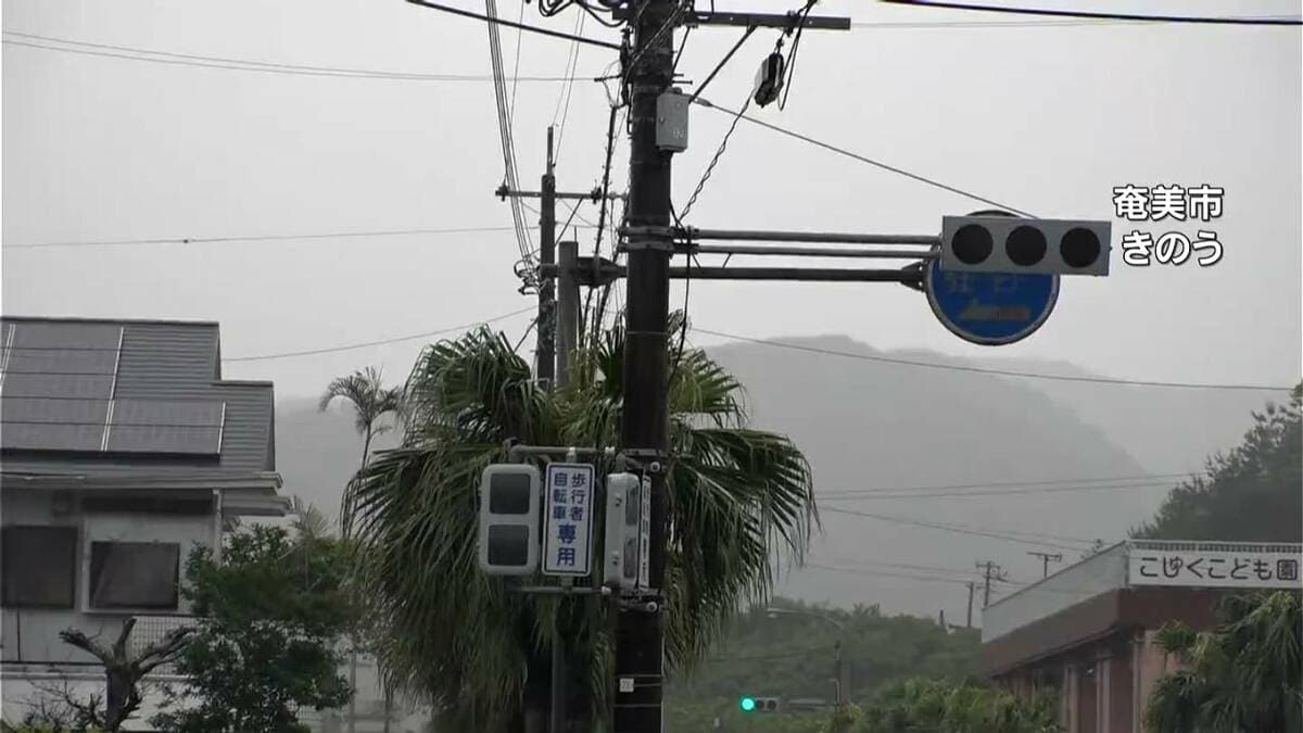 台風6号　鹿児島県内約3600戸で停電続く　与論の水道は復旧