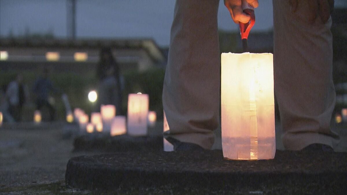600個の手作り万灯に願い込め点灯　「天平ロマンの夕べ」愛知県豊川市の三河国分尼寺跡史跡公園で奈良時代に思いをはせる