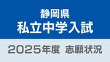【1月9日現在】静岡県私立中学入試2025 静岡聖光学院(一般)65人 静岡雙葉110人 加藤学園暁秀(一般)99人 浜松開誠館(前期)61人【令和7年度私立中学入試志願状況】　|　静岡のニュース | SBSNEWS | 静岡放送