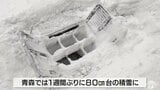 15日にかけて警報級の大雪の可能性も 真冬に逆戻りの青森・積雪1週間ぶり80cm超に | 青森のニュース│ATV NEWS│青森テレビ