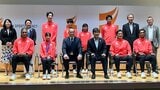 “鉄人”室伏広治長官から「原動力は何ですか?」村竹ラシッド「自分は本当に負けず嫌い」世界陸上日本代表、表敬訪問|TBS NEWS DIG