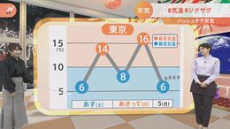 【12月3日 関東の天気】#気温#ジグザグ|TBS NEWS DIG