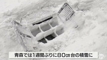 雪 15日にかけて警報級の大雪の可能性も 真冬に逆戻りの青森・積雪1週間