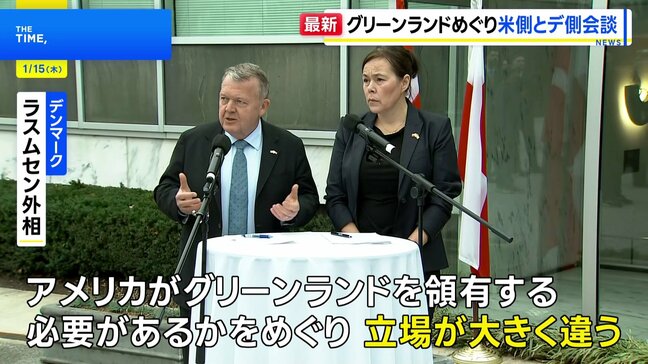 グリーンランド領有めぐりアメリカとデンマークが会談 デンマーク外相「根本的な意見の違いある」|TBS NEWS DIG