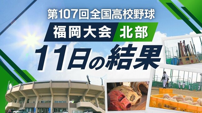 【めざせ甲子園！】夏の高校野球･福岡大会（北部）11日の結果　シード校の育徳館敗れる　東海大福岡･希望ヶ丘･折尾愛真･東筑･九国大付・ノーシードの小倉商業がベスト32進出|TBS NEWS DIG