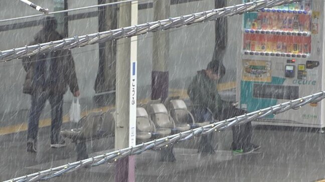 山梨県内で雪　8日は富士五湖で大雪の可能性も　交通への影響は？|TBS NEWS DIG