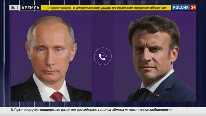 プーチン大統領とマクロン大統領 約3年ぶりに電話会談　ウクライナ情勢や中東情勢を協議|TBS NEWS DIG