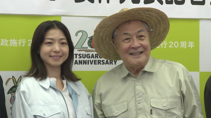 「津軽の魅力を伝えていけたら」つがる市・市制施行20周年を記念して製作の映画『じっちゃ！』　主演の中村静香さん・共演の小野武彦さんなどが記者会見に出席　|　青森のニュース│ATV NEWS│青森テレビ