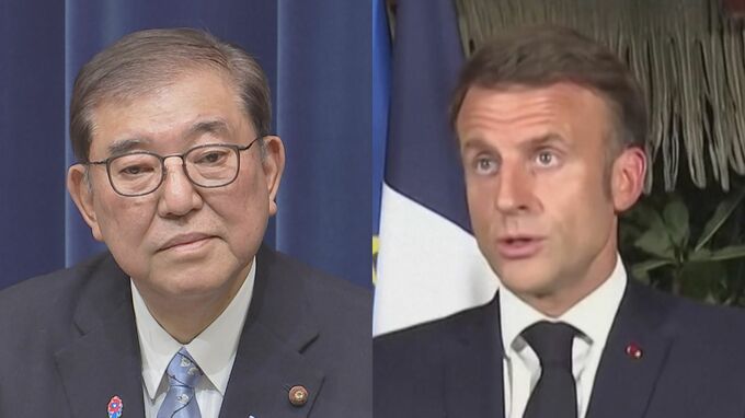 【速報】石破総理がマクロン仏大統領と電話会談　米トランプ政権の関税措置めぐり意見交換
