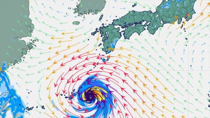 【台風情報】台風18号　26日にかけ強い勢力で沖縄本島や奄美に接近する見込み　26日6時までの24時間降水量は奄美で250ミリ予想【進路予想・雨と風のシミュレーション】　|　山梨のニュース | ＵＴＹテレビ山梨