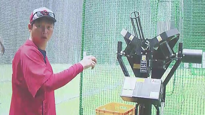 広島カープ選手も「おおっ！」 攻撃力アップへ “新マシン” 導入　あの難敵の投球を再現　新井貴浩監督「間違いなく打者陣にとってありがたい」　|　RCC NEWS | 広島ニュース | RCC中国放送