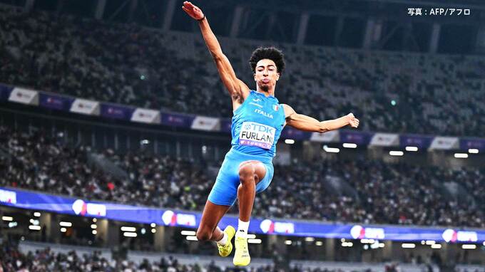 男子走幅跳 20歳・フルラニが8m39で初制覇！世界陸上決勝で自己新をマーク 銀と銅はわずか1㎝差【世界陸上】|TBS NEWS DIG