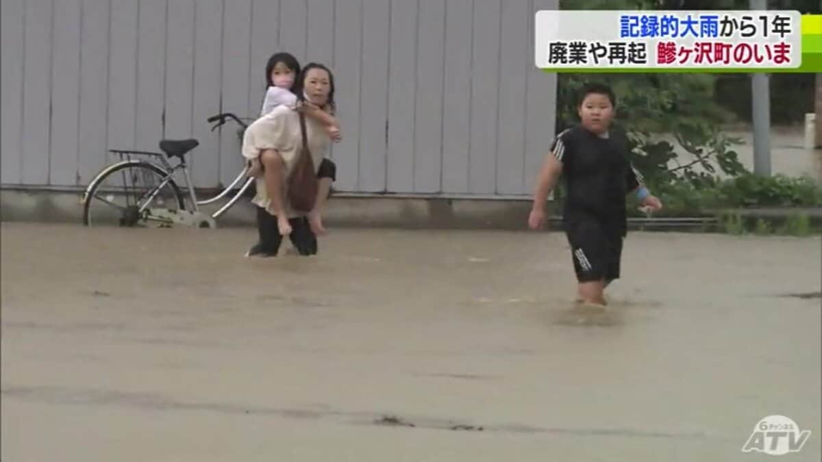 本当につらい1年でした」記録的大雨被害から1年 シャッター下りる店が