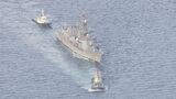航行不能の海自護衛艦・えい航され広島に到着|TBS NEWS DIG