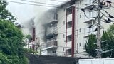 【速報】「室内全体が炎…」広島市安佐北区の県営住宅で火災　消防車18台が出動も一室が全焼　火元とみられる部屋の住人がのどにやけど|TBS NEWS DIG