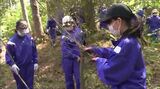 森林や林業に関心を　中学生が地元のマツタケ山で山林整備を体験　（長野・駒ヶ根市）|TBS NEWS DIG