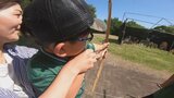 狩猟に火起こし 古代人体験に奮闘! GW恒例のこどもまつり楽しむ 甲府・風土記の丘 | 山梨のニュース | UTYテレビ山梨