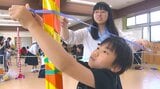 「こんなに楽しいのは初めて」クモの巣をイメージ 聾学校の子どもと高校生が作品作りで交流 大分 | 大分のニュース|OBS NEWS|大分放送