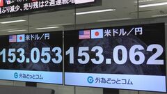 円相場1ドル＝153円台つける　約2か月半ぶりの水準| TBS CROSS DIG with Bloomberg