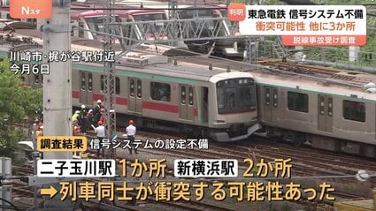 東急電鉄、列車同士の衝突事故 同様の信号システム設定不備「二子玉川駅」「新横浜駅」でも | TBS NEWS DIG