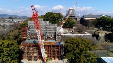 熊本地震・復旧の記憶（地震から1年9か月）熊本城 飯田丸五階櫓【平成