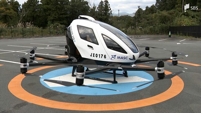 「ヘリより揺れない」御殿場プレミアム・アウトレットで"空飛ぶクルマ"が初フライト 将来は遊覧飛行も検討=静岡|TBS NEWS DIG