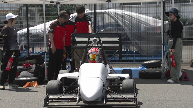 大学生が設計し組み立てたレーシングカー　全国大会に出場する学生たちが試走会|TBS NEWS DIG