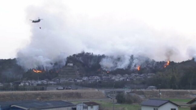 今治の山林火災 調査の結果、焼損面積増え480ヘクタール余りに 原因は引き続き調査中 愛媛県|TBS NEWS DIG