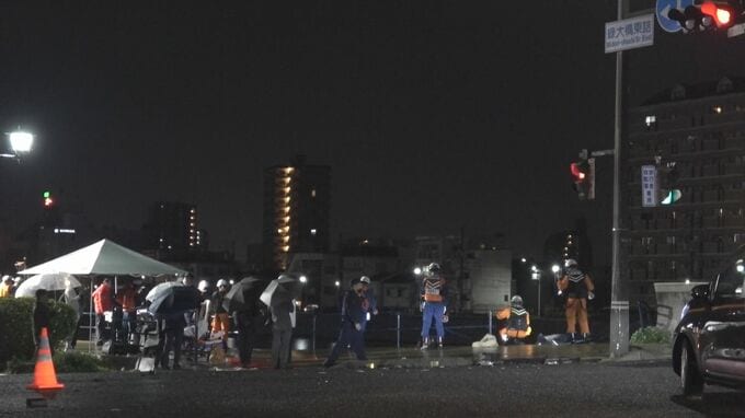 「ドカーンという音が聞こえて」出会い頭の事故で軽乗用車が川に転落　運転していた女性（59）が死亡　広島市中区の平和大通りの交差点で|TBS NEWS DIG