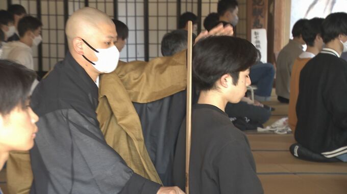 「頭がすっきり」受験生８０人が座禅組み入試に向け精神統一　|　山口のニュース・天気・防災｜tys NEWS｜ｔｙｓテレビ山口