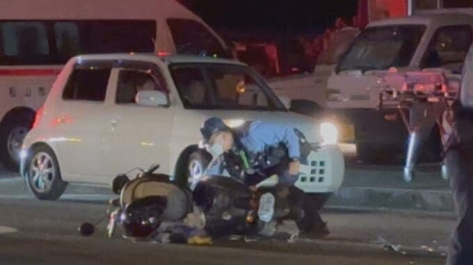 バイク同士の衝突事故 乗っていた2人が搬送 意識あり|TBS NEWS DIG