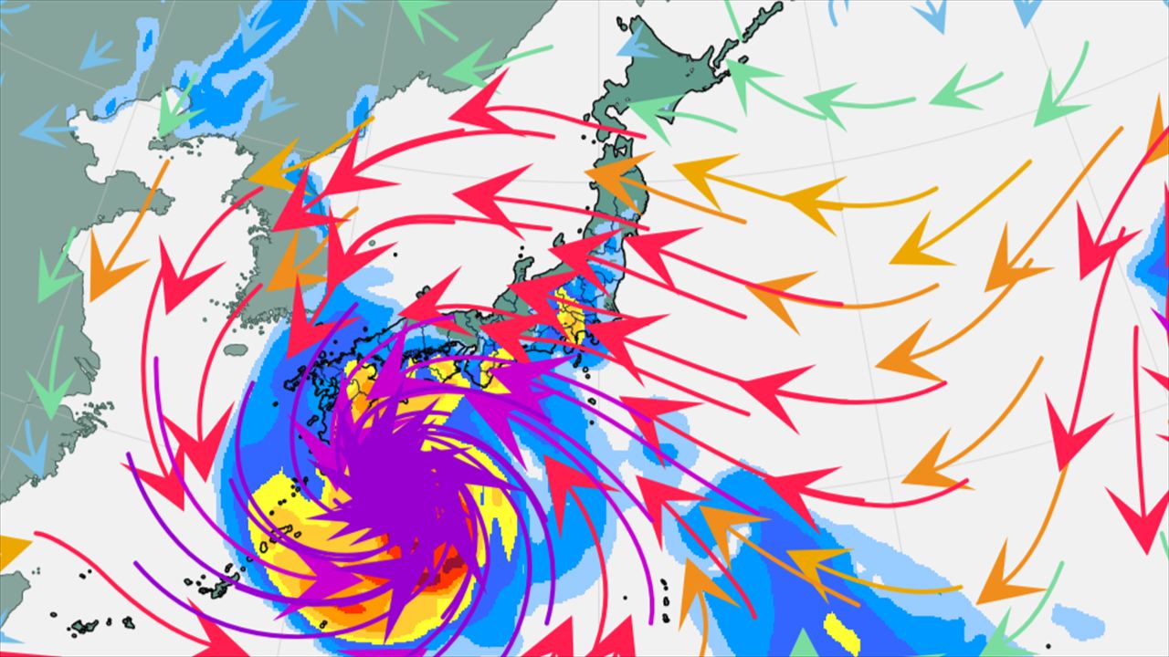 台風情報】 台風13号（ドルフィン） 1日には905 hPaの猛烈な勢力に発達