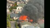 大分市の住宅密集地で火災 現在も消火活動中 住人の夫婦は逃げ出して無事 | 大分のニュース|OBS NEWS|大分放送