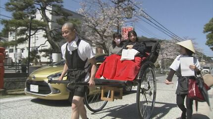 10年ぶりに松江を人力車が駆ける「笑顔の交換ができる人力車に
