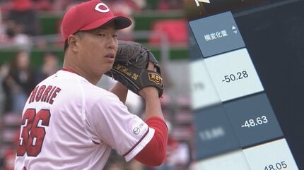 塹江敦哉（広島カープ）のストレートは人と違う。150キロで50センチ