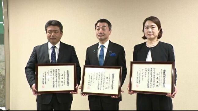 衆議院選挙 石川・小選挙区 自民前職3人に当選証書 石川3区・西田昭二さん「勝って兜の緒を締めよ」|TBS NEWS DIG