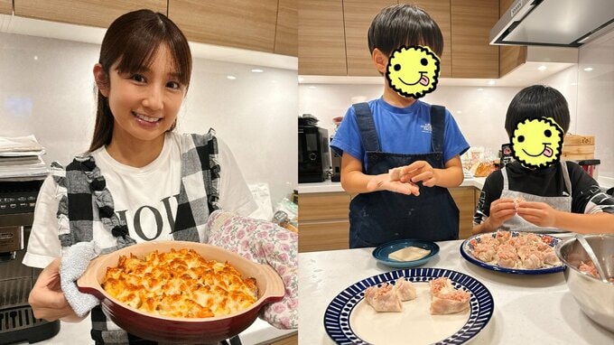 【 小倉優子 】 　子どもたちと作った手作り焼売を披露「三男の焼売、可愛い」　愛あふれる食卓に「これ以上に美味しい料理はない」と称賛の声|TBS NEWS DIG